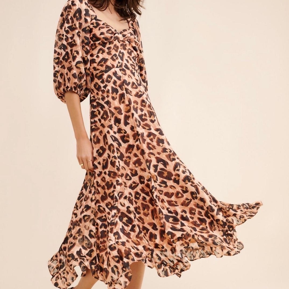 Hutch Animal Print Midi Dress